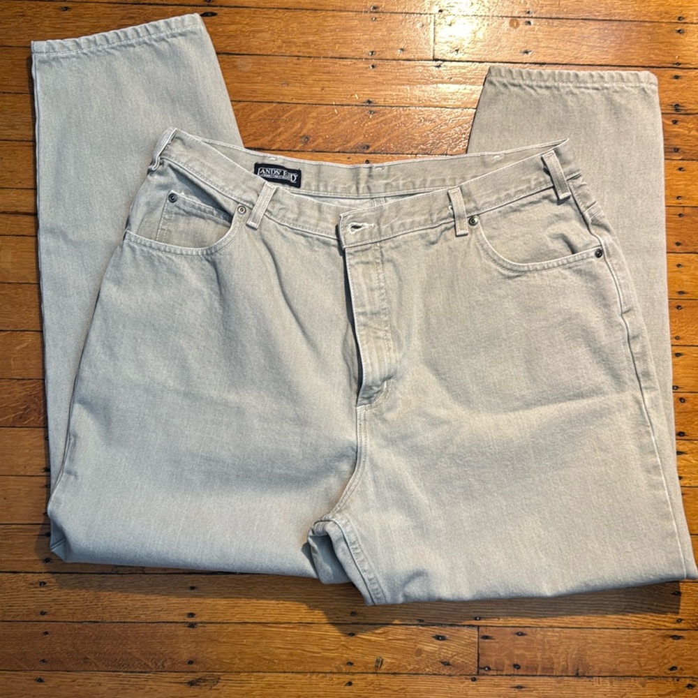 Gray/green Lands’ End Jeans, SZ 18w
